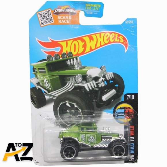 Lot Of 5 2015 Hot Wheels Tooned, HW RIde Ons, & HW Mild To WIld Cars 1:64 Mattel - Picture 9 of 10